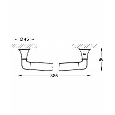 Поручень Grohe Grandera 40633IG0