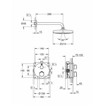 Душевая система Grohe Grohtherm 34726000