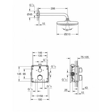 Душевая система Grohe Grohtherm 34728000