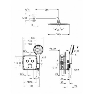 Душевая система Grohe Grohtherm SmartControl 34742000