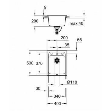 Мойка Grohe K700 31650AP0