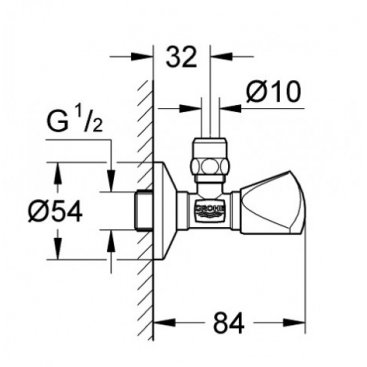 Вентиль угловой Grohe 22939000