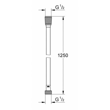 Душевой шланг Grohe Silverflex 125 см