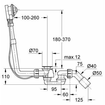 Слив-перелив Grohe Talento 28939000