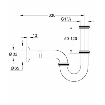 Сифон для биде Grohe 28961000