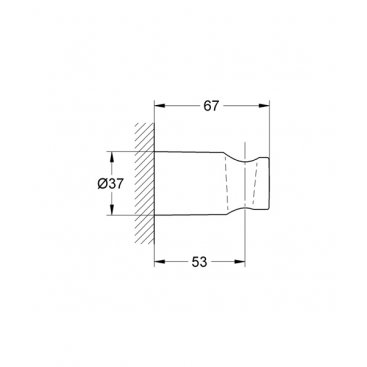 Держатель для лейки Grohe Rainshower 27056000