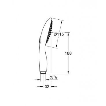 Ручной душ Grohe Power&Soul 27671000