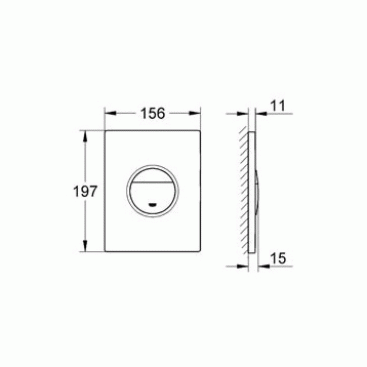 Клавиша смыва Grohe Nova Cosmopolitan Print 38847LS0