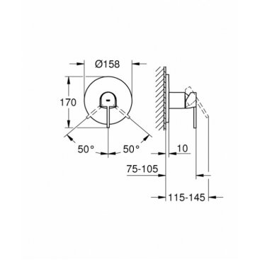 Смеситель для душа Grohe Plus 24059AL3