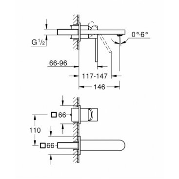 Смеситель для раковины Grohe Plus 29303003