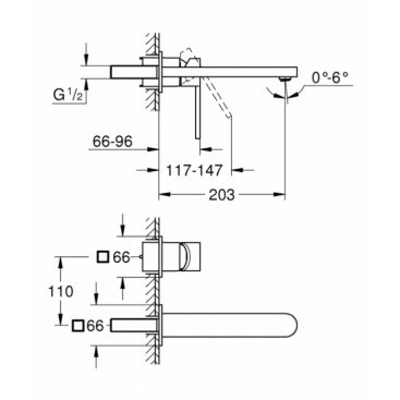 Смеситель для раковины Grohe Plus 29306003