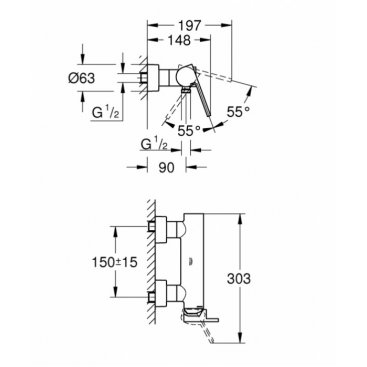 Смеситель для душа Grohe Plus 33577AL3