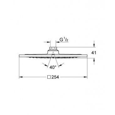 Верхний душ Grohe Rainshower F 27271000