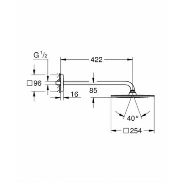 Верхний душ Grohe Rainshower F-Series 26259000