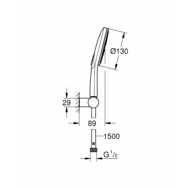 Душевой набор Grohe Rainshower SmartActive 26580000