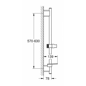 Душевая штанга Grohe Rainshower 26602000