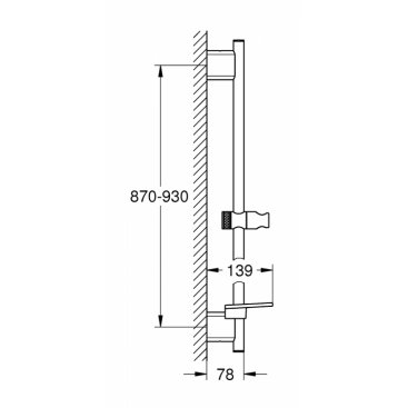 Душевая штанга Grohe Rainshower 26603000