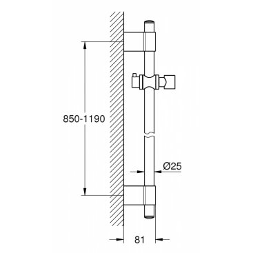 Душевая штанга Grohe Rainshower 27136001