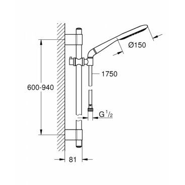 Душевой гарнитур Grohe Rainshower 27277001