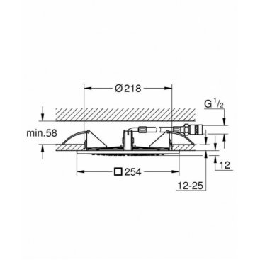 Верхний душ Grohe Rainshower F-series 27467000