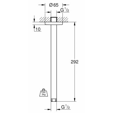 Держатель верхнего душа Grohe Rainshower 28497000