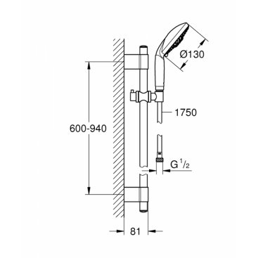 Душевой гарнитур Grohe Rainshower Classic 28769001