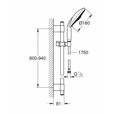 Душевой гарнитур Grohe Rainshower Classic 28770001