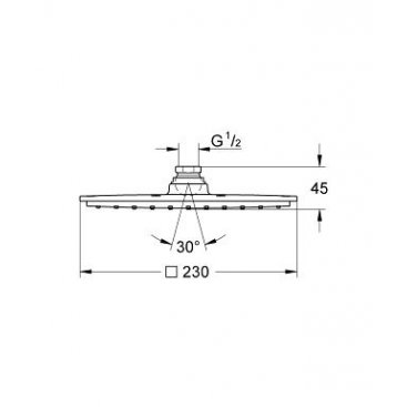 Верхний душ Grohe Rainshower Allure 27479000