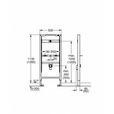 Инсталляция для писсуара Grohe Rapid SL 38517001