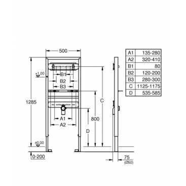 Инсталляция для раковины Grohe Rapid SL 38546000