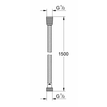 Душевой шланг Grohe Relexaflex Metal 150 см