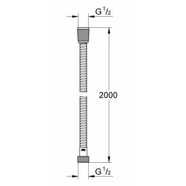 Душевой шланг Grohe Relexaflex LongLife 200 см