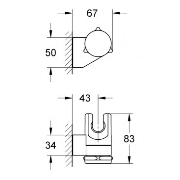 Держатель для лейки Grohe Relexa Plus 28623000