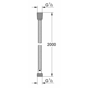 Душевой шланг Grohe Relexaflex Metal 200 см