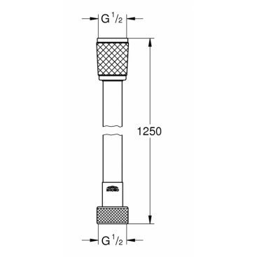 Душевой шланг Grohe Relexaflex AntiScratch 125 см