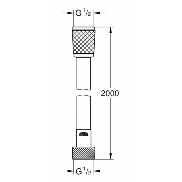 Душевой шланг Grohe Relexaflex AntiScratch 200 см