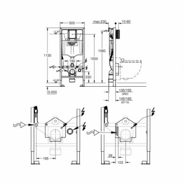 Комплект Grohe Sensia Arena 118922