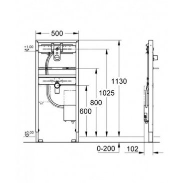 Инсталляция для раковины Grohe Rapid SL 38748001