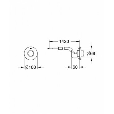 Клавиша смыва Grohe Surf 37060000