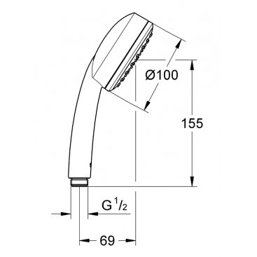 Ручной душ Grohe Tempesta Cosmopolitan 26082002