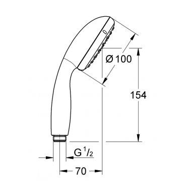 Ручной душ Grohe Tempesta 26161001