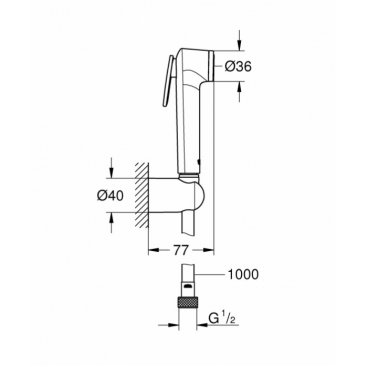 Гигиенический душ Grohe Tempesta-F Trigger Spray 26352000