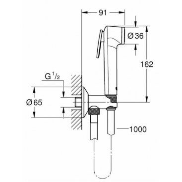 Гигиенический набор Grohe Tempesta-F Trigger Spray 26358000