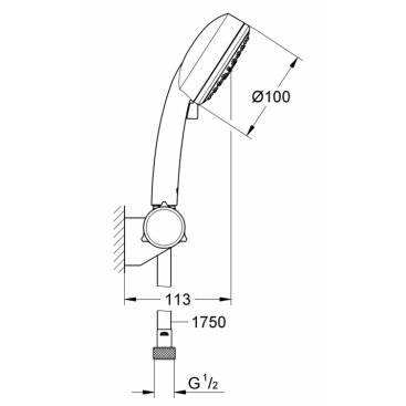 Душевой набор Grohe Tempesta Cosmopolitan 27584002