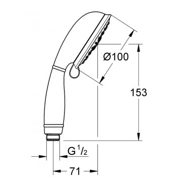 Ручной душ Grohe Tempesta Rustic 27608001