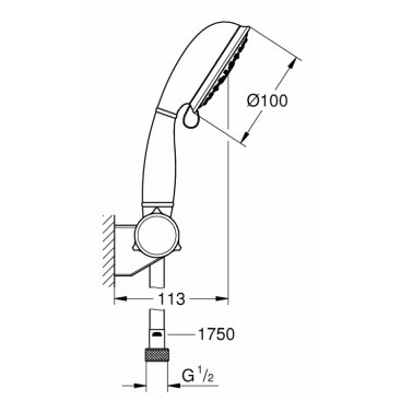 Душевой набор Grohe Tempesta Rustic 27805001