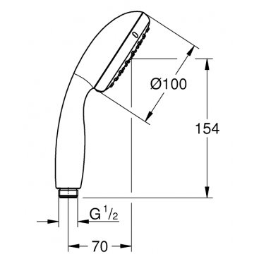 Ручной душ Grohe Tempesta 27923001