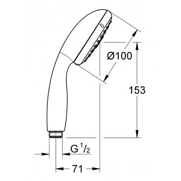 Ручной душ Grohe Tempesta 28419002