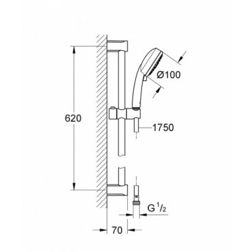 Душевой гарнитур Grohe Tempesta Cosmopolitan 27578002