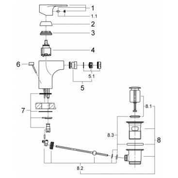 Смеситель для биде Grohe Vigour 75147826